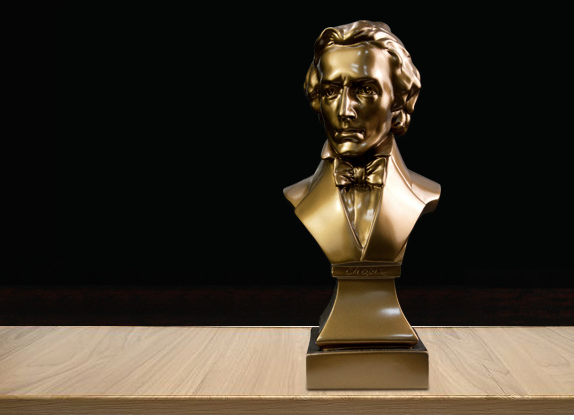 Tv Art And Craft - Piano Componist Muzikant Chopin standbeeld BUSTE