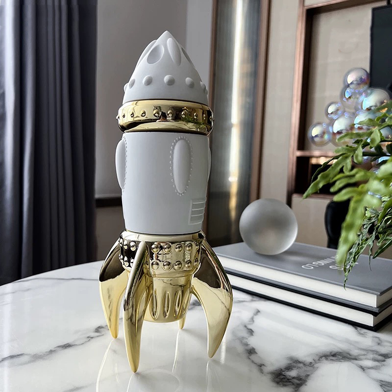 Tv Art And Craft - Space Rocket Ornamenten, Creatief Kunstwerk Decor,