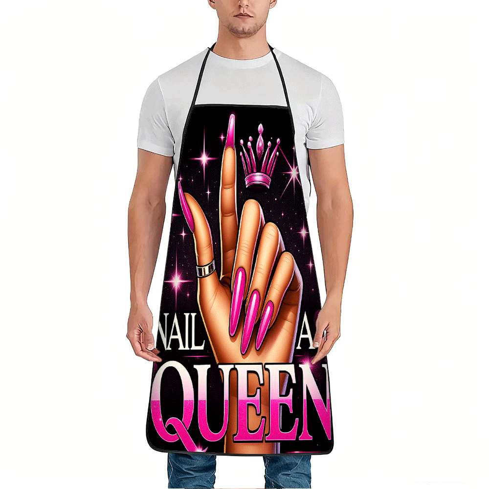 Queen Art Craft - 1 trendy schort met nail art-thema,