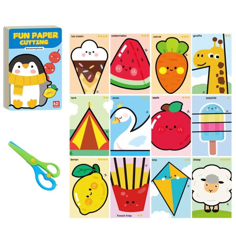 Art Craft For Preschool - Veiligheid Kinderen Papierknipsets met gereedschap Ontwikkeling