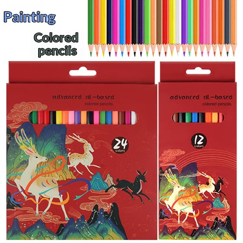 Colored Pencil Professional - Op oliebasis gebaseerde kleurpotlodenset 12 24