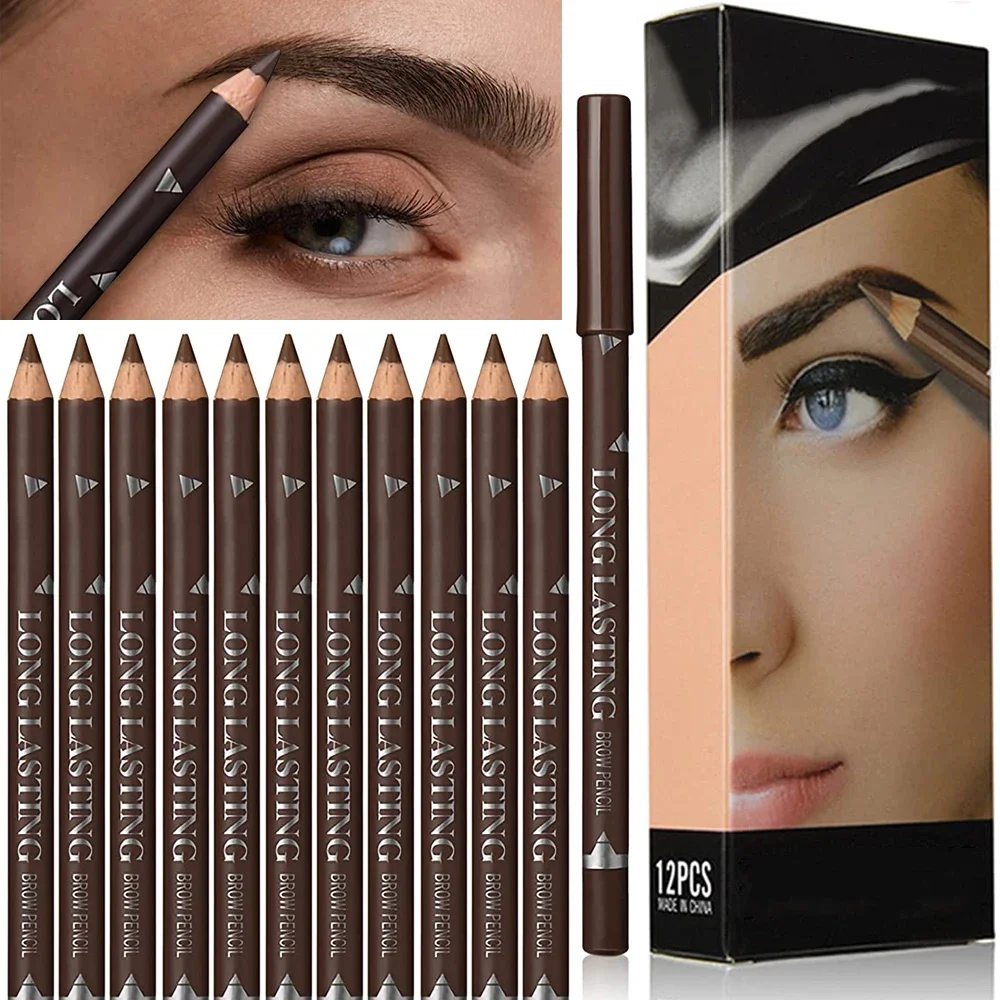 Colored Pencil Professional - 6/12 stuks wenkbrauwpotlood waterdicht professionele vrouwen