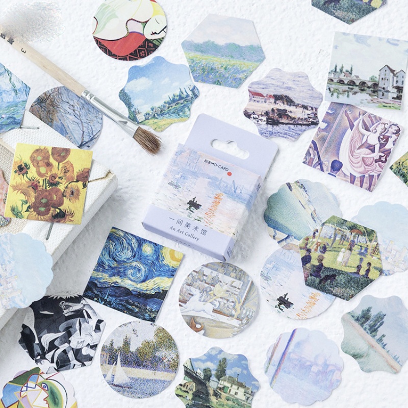 Art Craft Museum - 46 stuks kunstmuseum stickers in dozen,