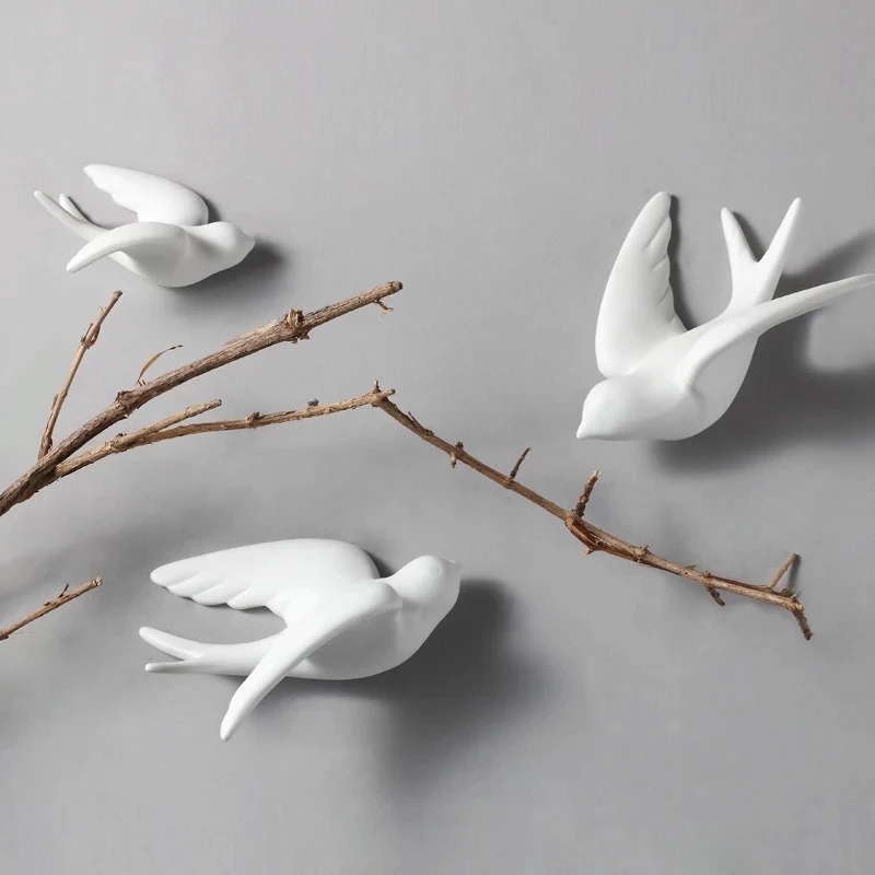 Tv Art And Craft - Creatieve keramische vogels muur opknoping duif