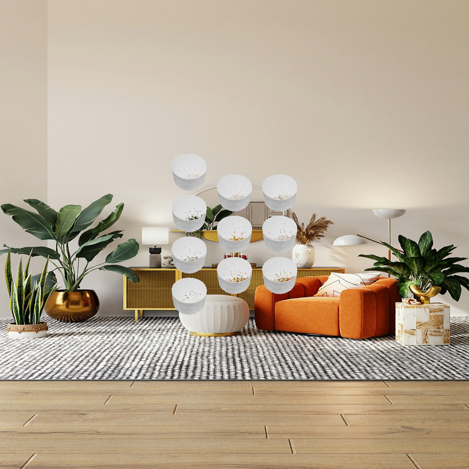 Art Craft Holiday - Craft Foam Balls Witte schuimcilinders Craft