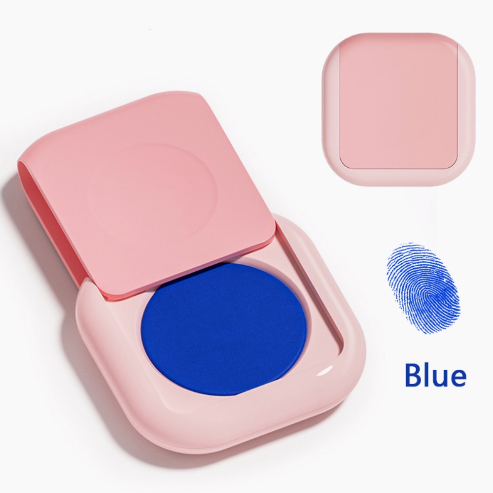 Stamping Ink Pad - Duidelijke stempel Mini-vingerafdrukinktkussen Anti-namaak Sneldrogend Inktpad
