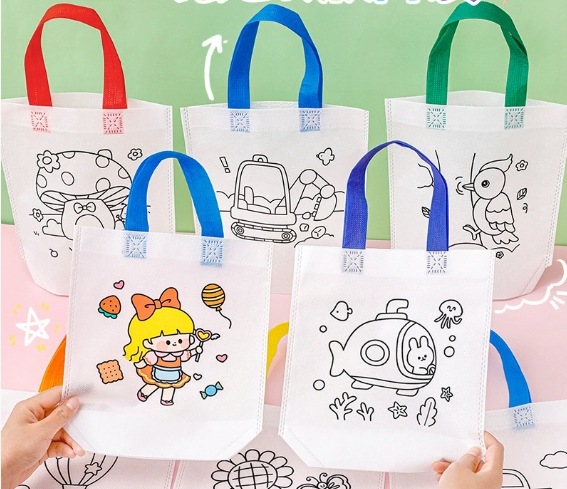 Art Craft Notebook - 5 sets DIY graffiti tas met