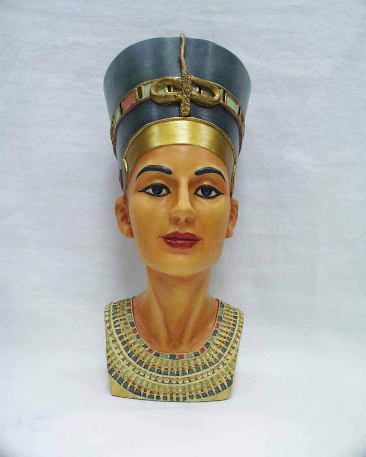 Queen Art Craft - Oude Egyptische koningin Nefertiti buste standbeeld