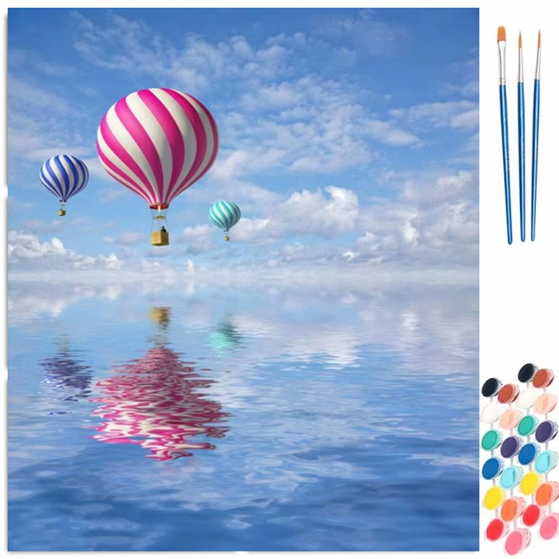 Tv Art And Craft - Schilderen op nummer canvas schilderijsets, kustmotieven,