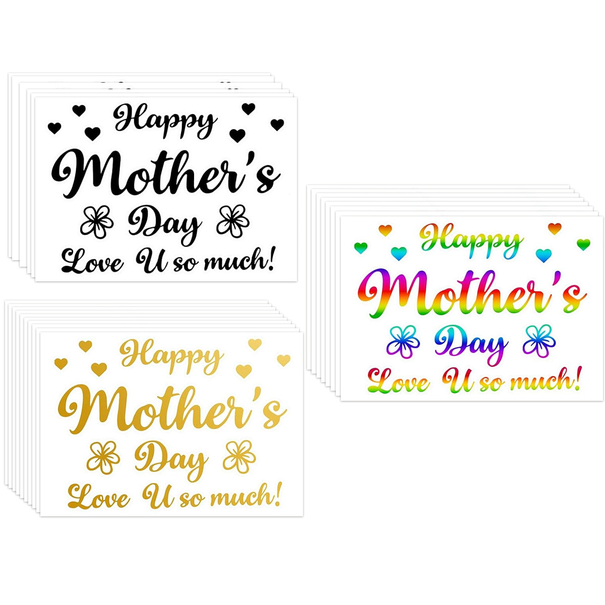 Art Craft Mother'S Day - Moederdag feestballonstickers Doorzichtige bubbelraamstickers DIY decoratie