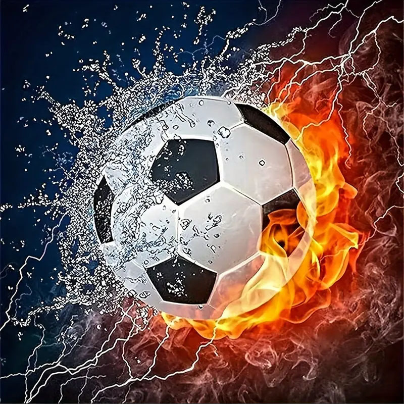 Art Craft Adult - Een set voetbal-diamantschilderijen, doe-het-zelf diamanten schilderset