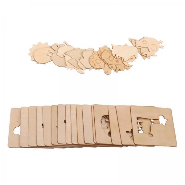 Art Craft For Preschool - Tekensjablonen voor kinderen Houten herbruikbare sjablonen