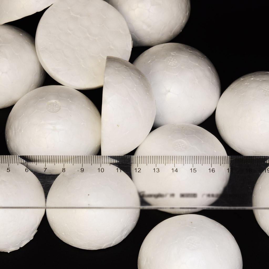 Art Craft Holiday - Ronde witte piepschuimballen 60mm voor DIY