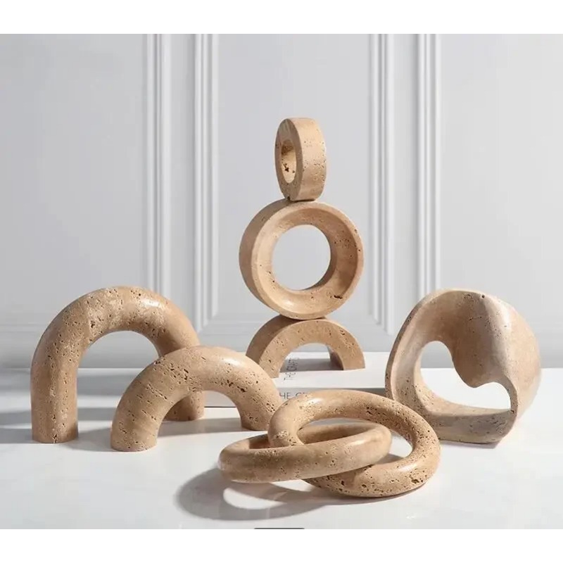 Exhibition Of Art And Craft - Marmeren geometrische kunstornamenten Ingangssculptuur Woninginrichting Accessoires