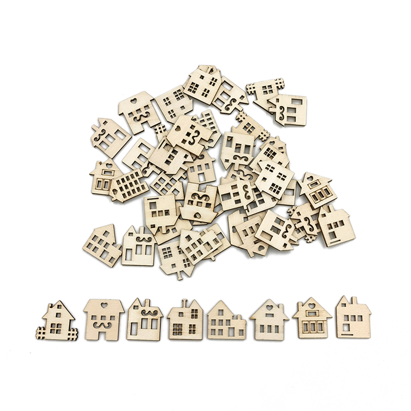 Art Craft For Preschool - 50 stuks ongeverfde houtplakken voor jongens