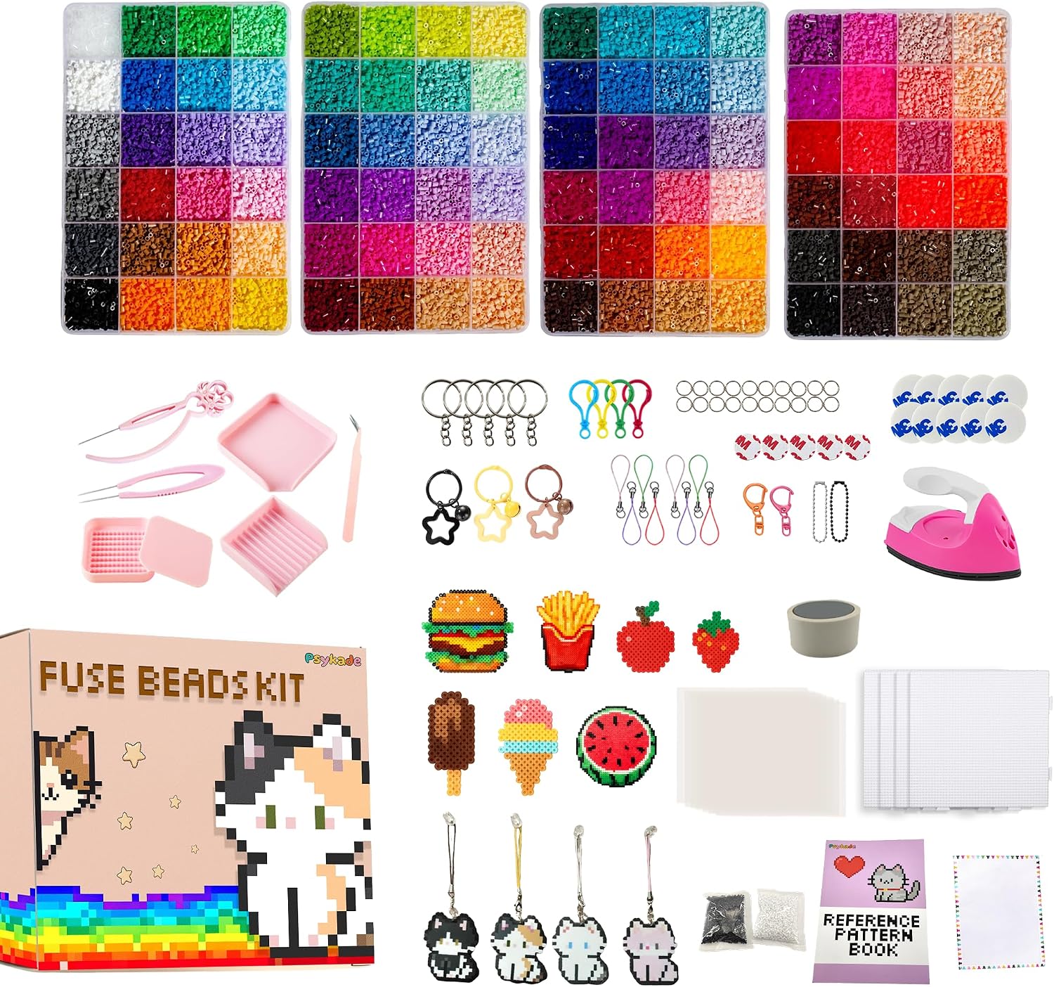 Art Craft Usa - Fuse Beads Kit-Easy DIY-96 kleuren 53000