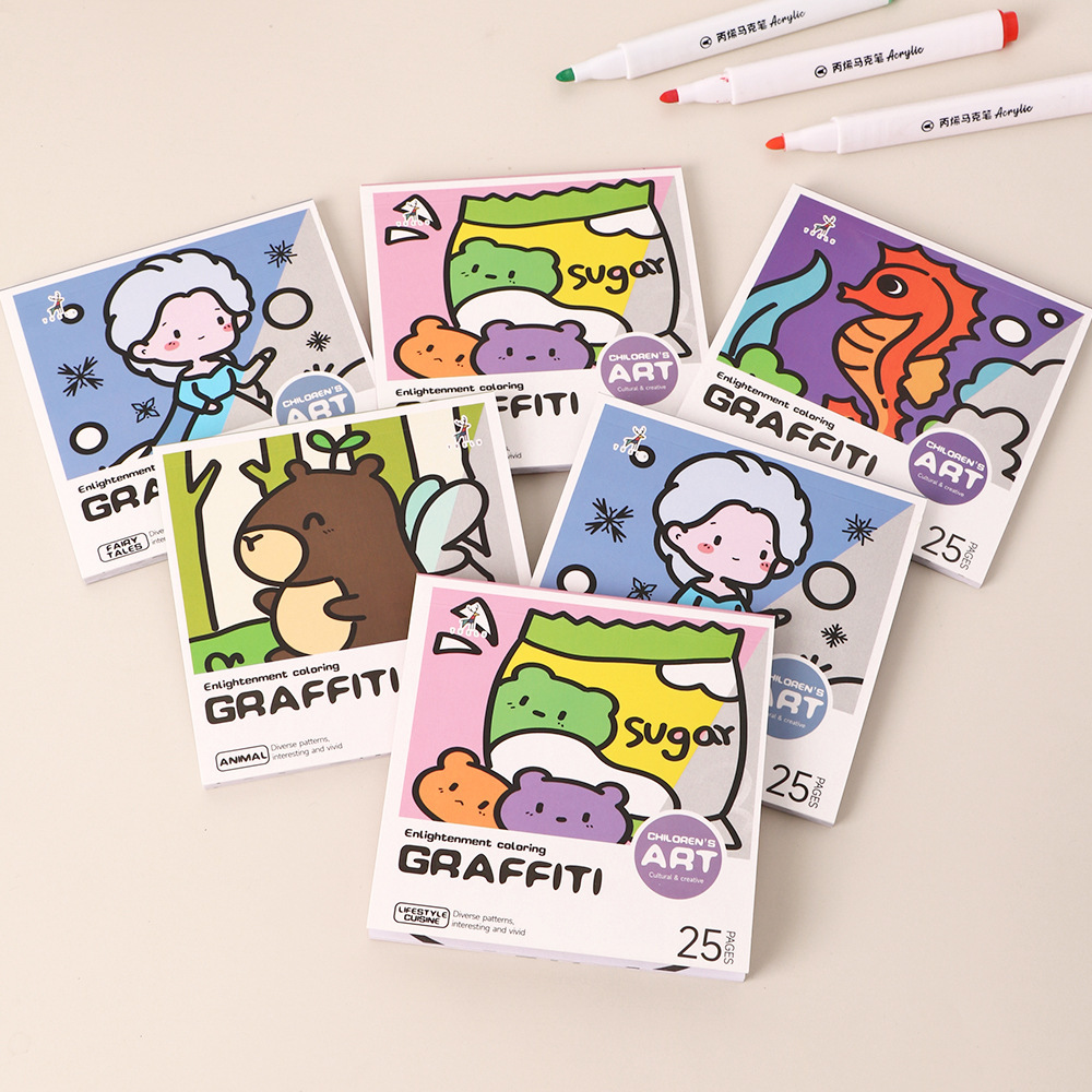 Cartoon handig kleurboek 25-ve - Art Craft Notebook recensie en prijs