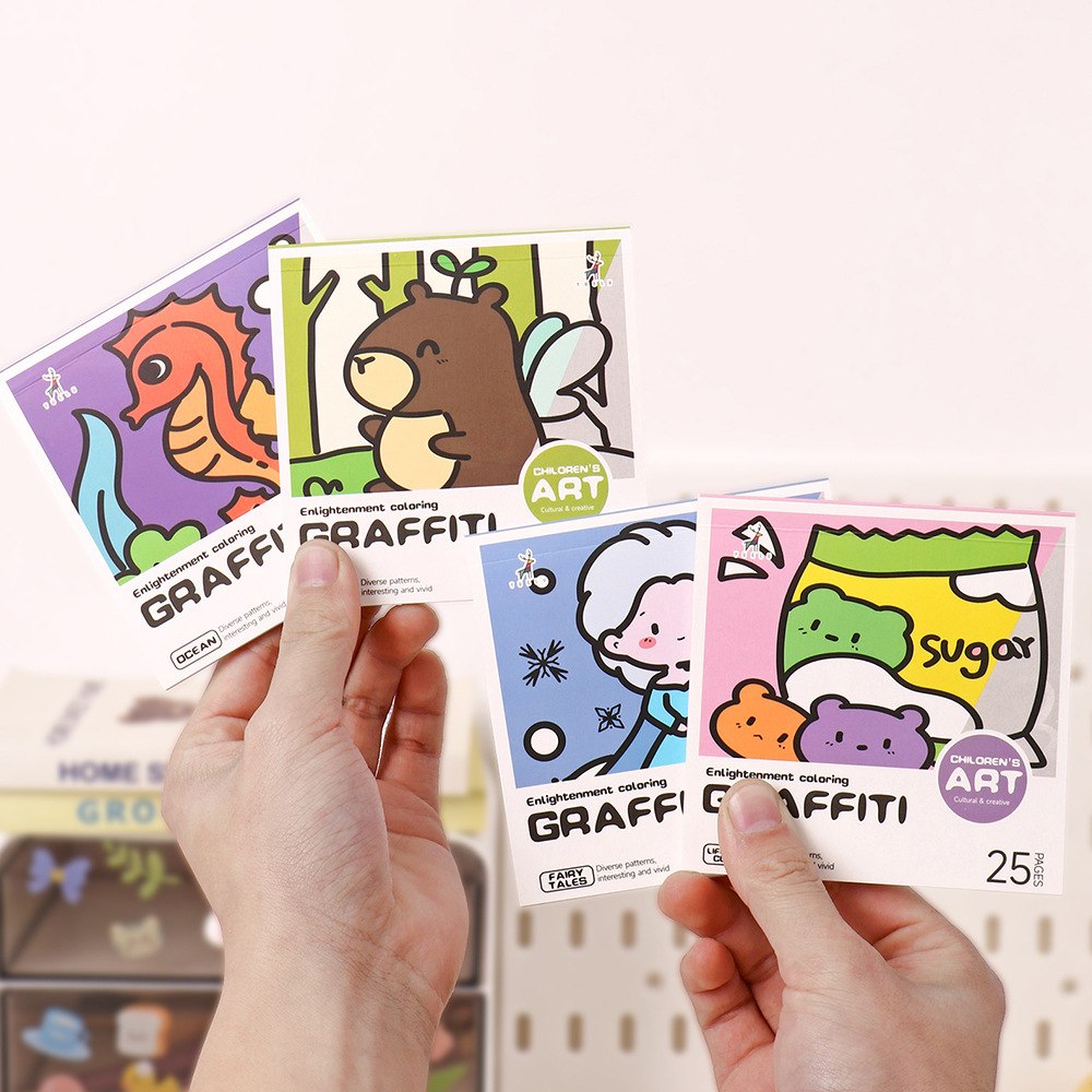 Cartoon handig kleurboek 25-ve - Art Craft Notebook recensie en prijs