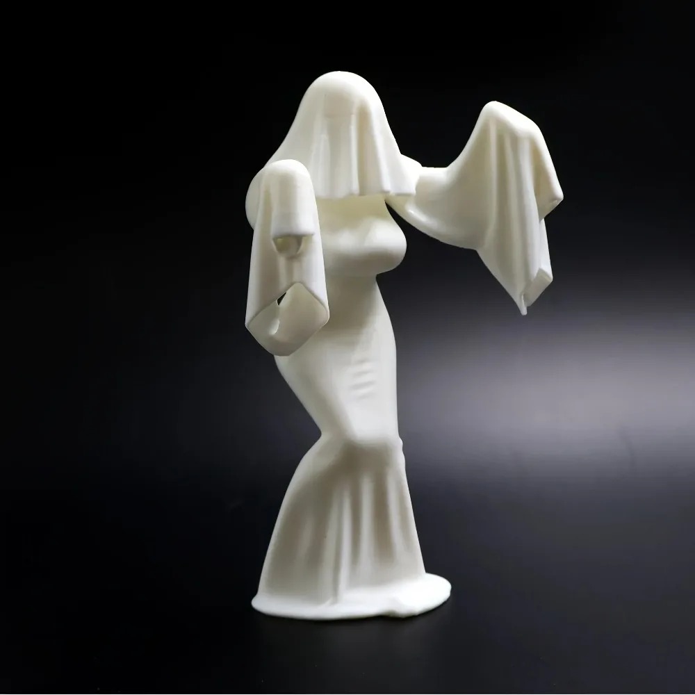 3D-geprinte vrouwelijke geestf - Unique Art Craft recensie en prijs
