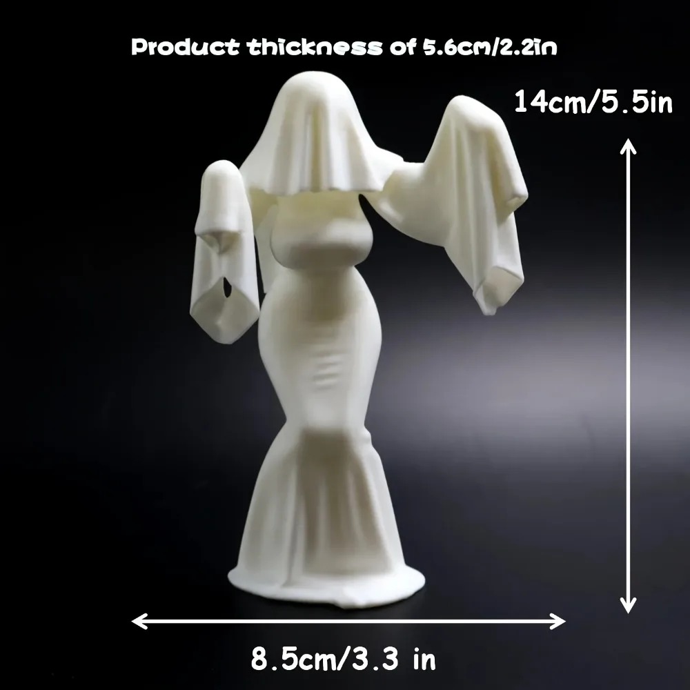 3D-geprinte vrouwelijke geestf - Unique Art Craft recensie en prijs