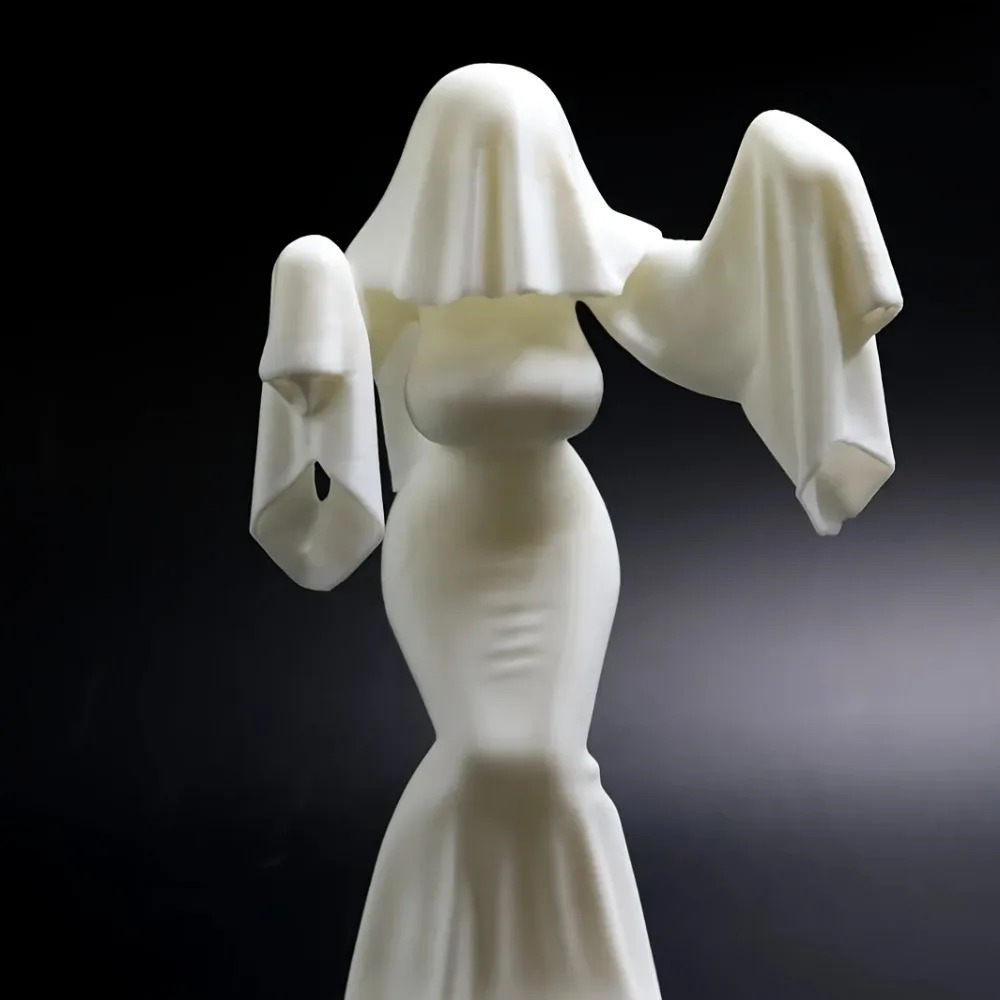 3D-geprinte vrouwelijke geestf - Unique Art Craft recensie en prijs