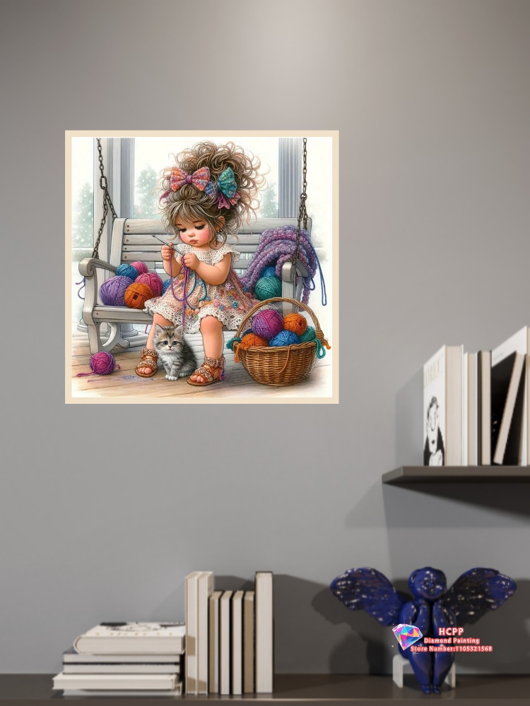 Meisje Cartoon Diamond Drawing - Unique Art Craft recensie en prijs