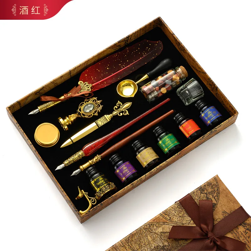 Antieke Feather Dip Pen Kit Re - Batik Wax Kit recensie en prijs
