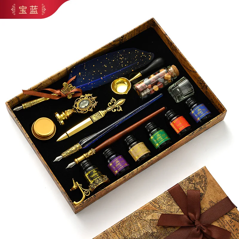 Antieke Feather Dip Pen Kit Re - Batik Wax Kit recensie en prijs