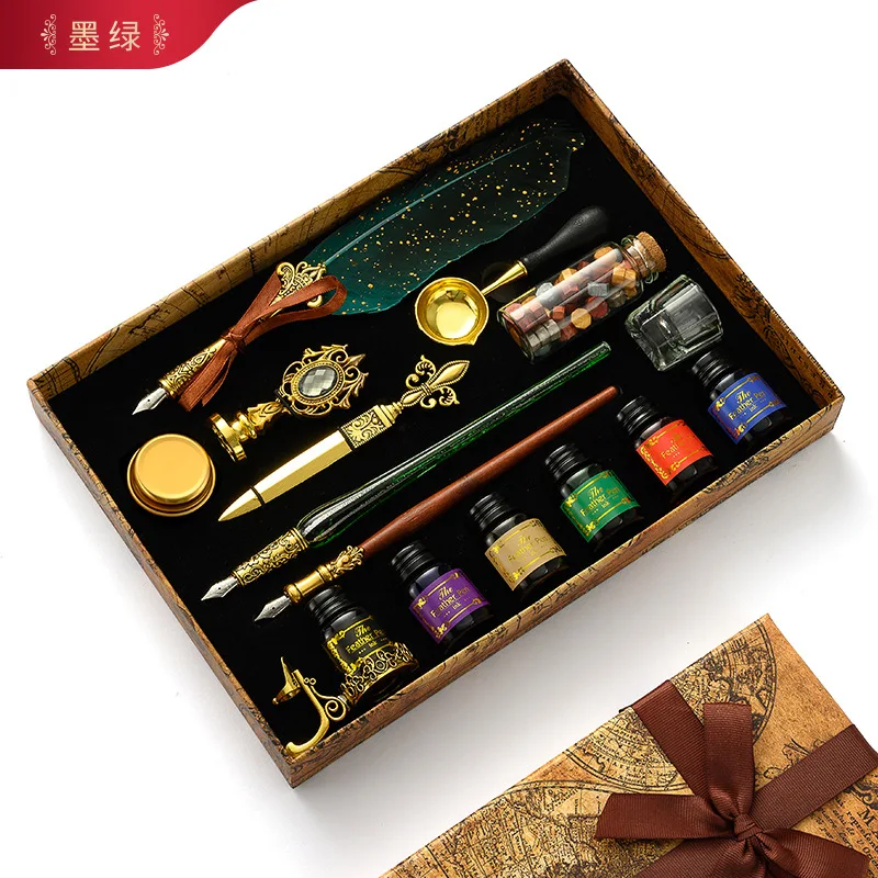 Antieke Feather Dip Pen Kit Re - Batik Wax Kit recensie en prijs