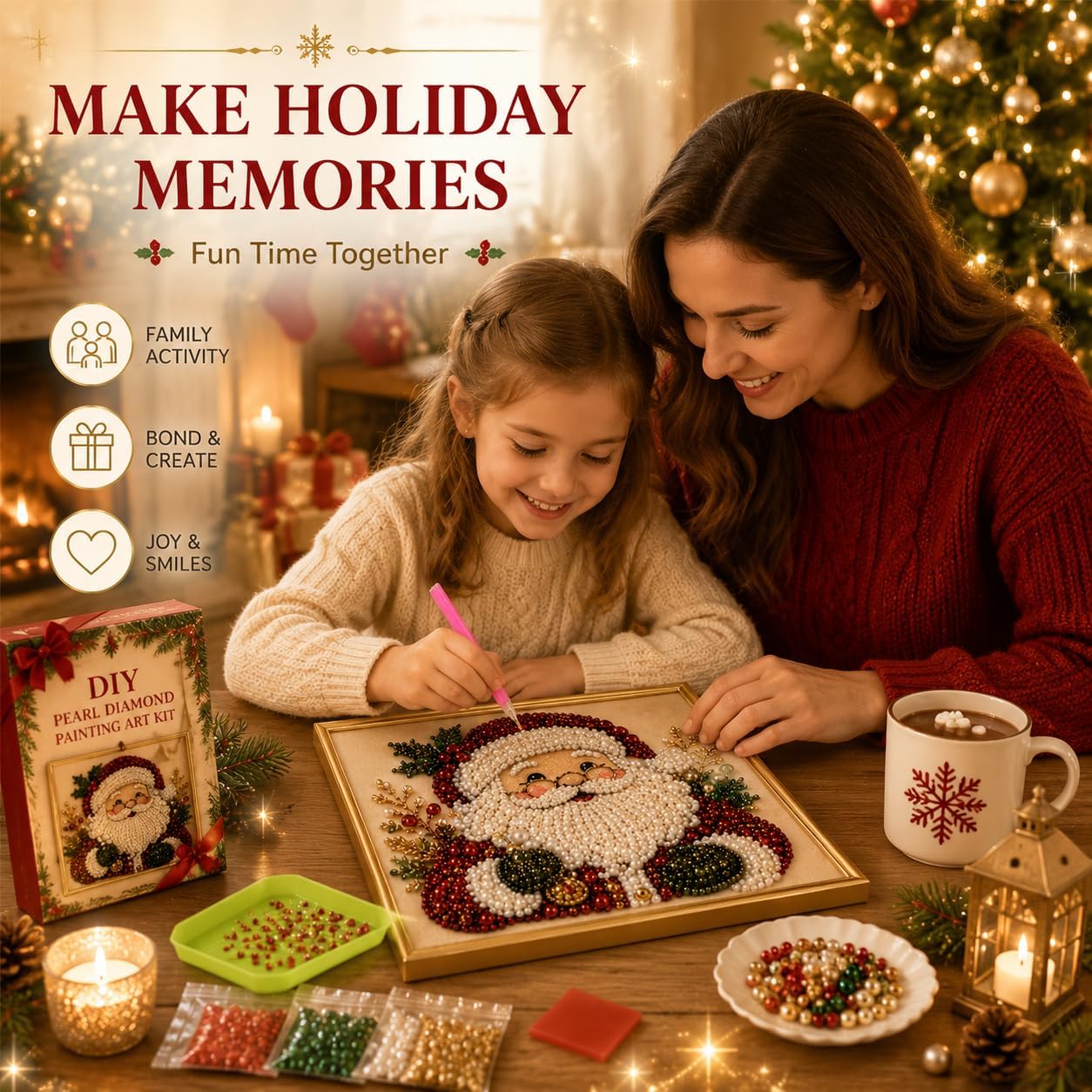 DIY Kerst Parel Diamant Schild - Art Craft Holiday recensie en prijs
