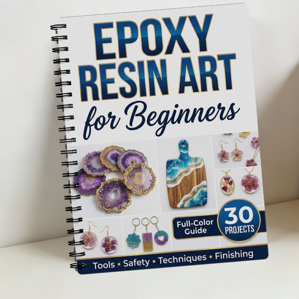 Stapsgewijs epoxyhars-kunsthan - Art Craft Notebook recensie en prijs
