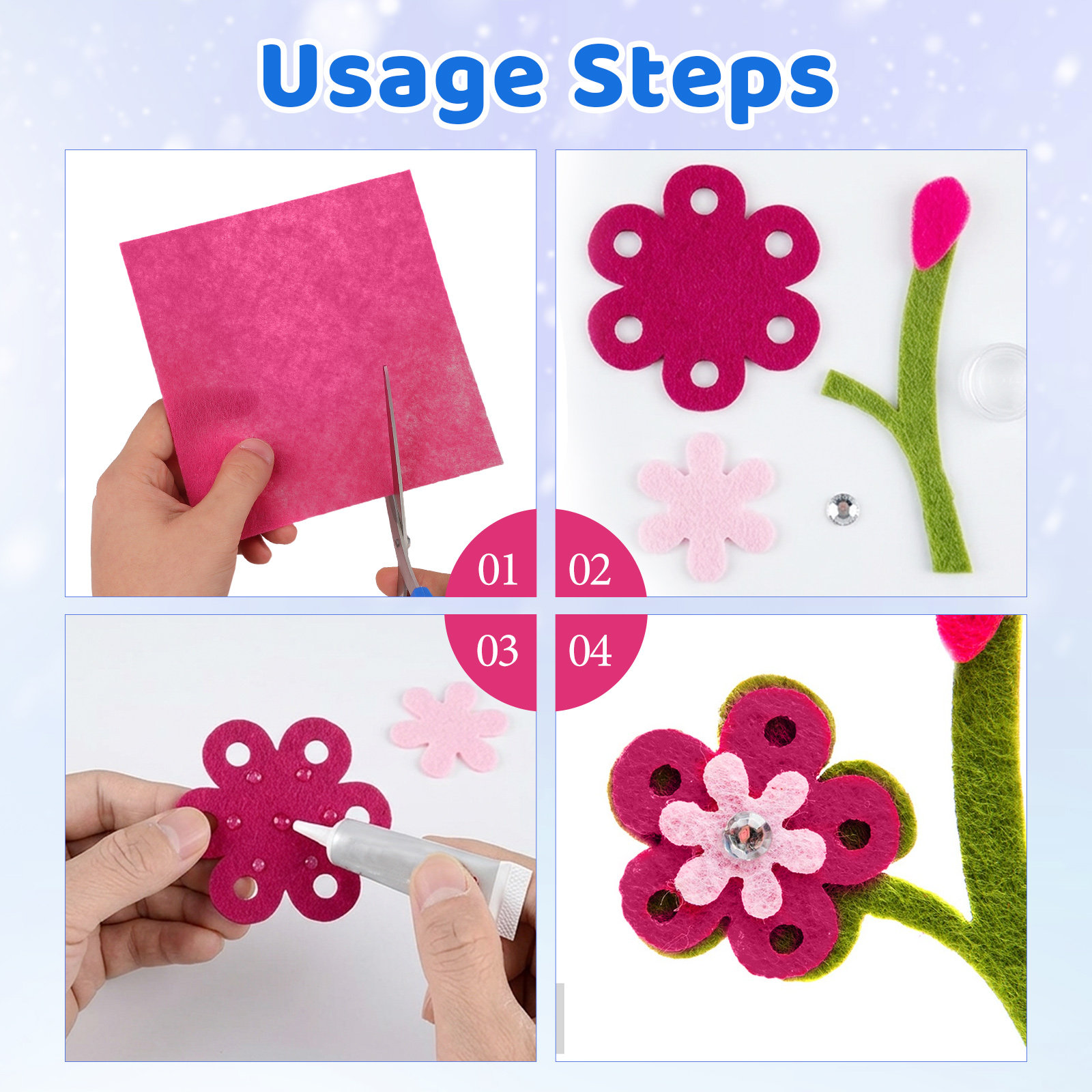 40 stuks multicolor non-woven  - Art Craft Project recensie en prijs