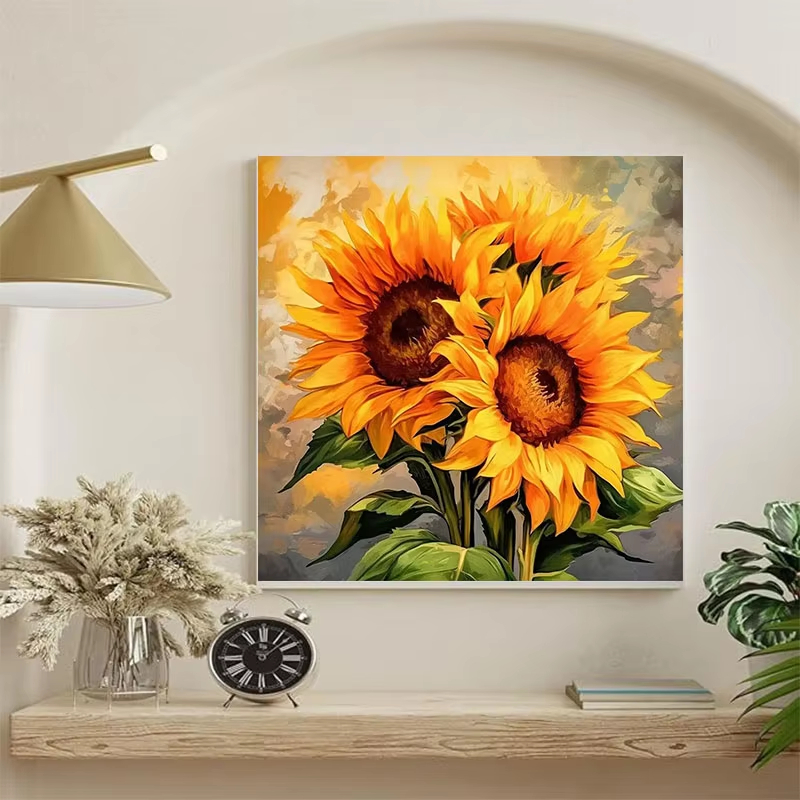 Zonnebloemolieverfset, handgem - Tv Art And Craft recensie en prijs
