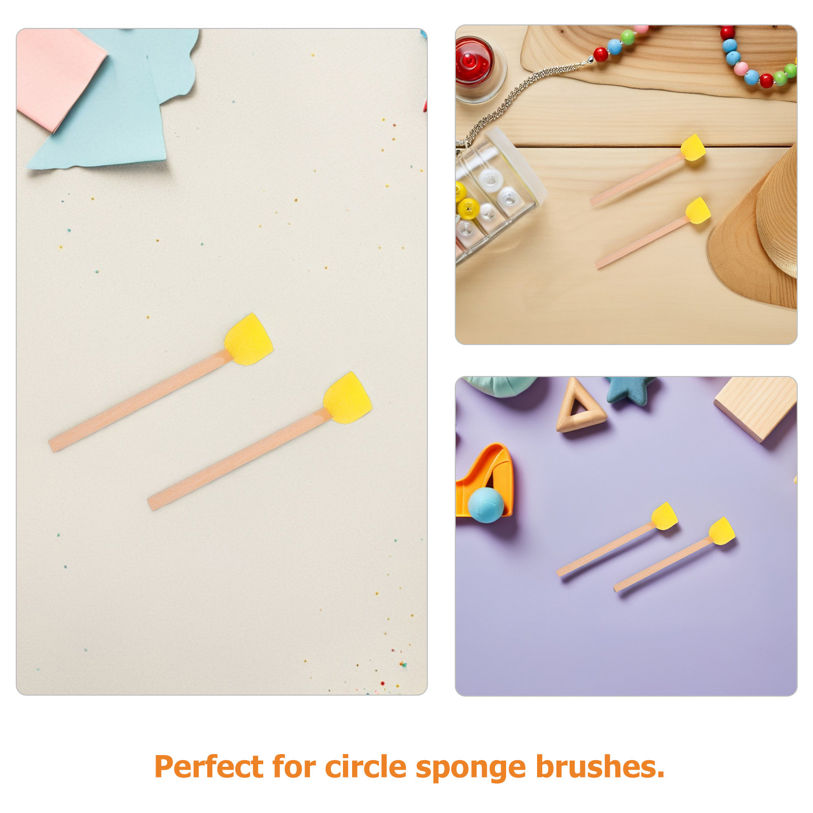 80 stuks ronde sponsborstels m - Art Craft For Preschool recensie en prijs