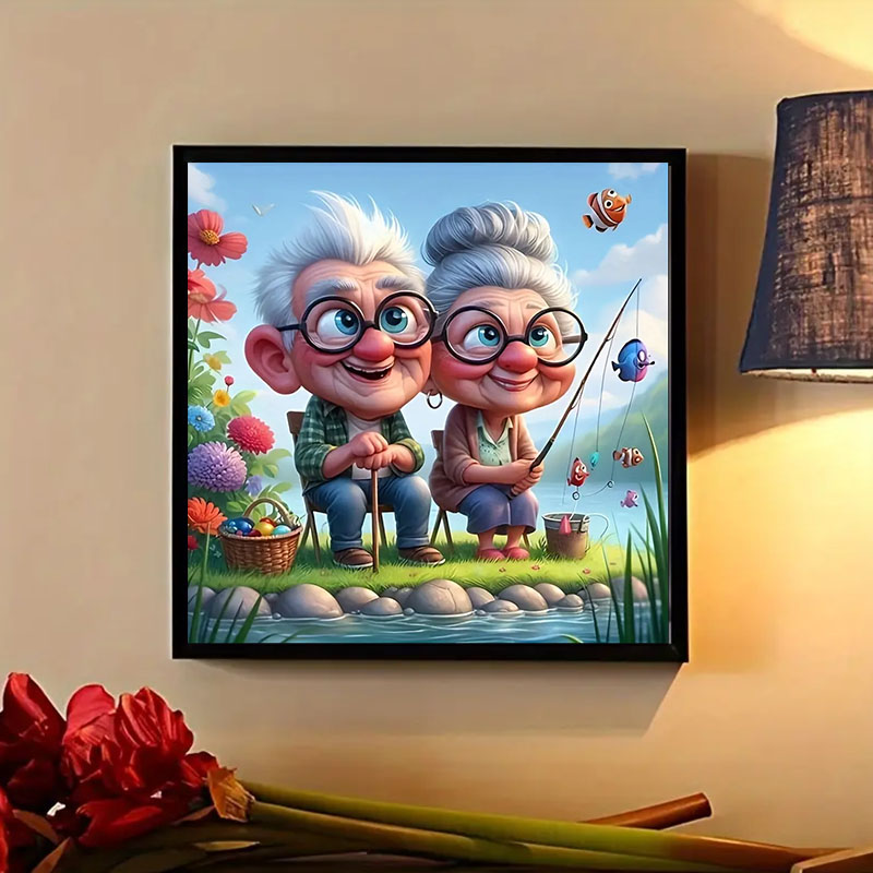 Grootouders Vissen Diamond Pai - Art Craft Adult recensie en prijs