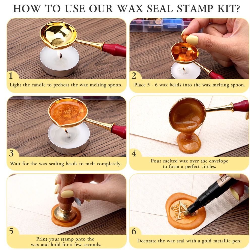 Kleurrijke zegellakset Alfabet - Batik Wax Kit recensie en prijs