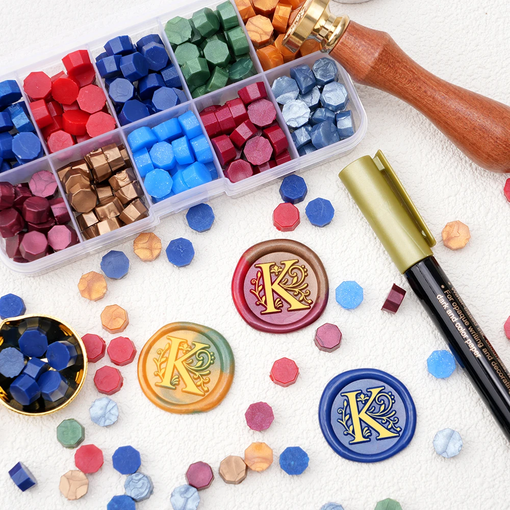 Kleurrijke zegellakset Alfabet - Batik Wax Kit recensie en prijs