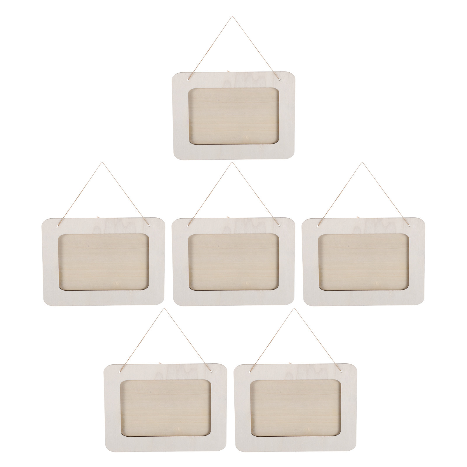 6 stuks houten fotolijsten voo - Art Craft For Preschool recensie en prijs