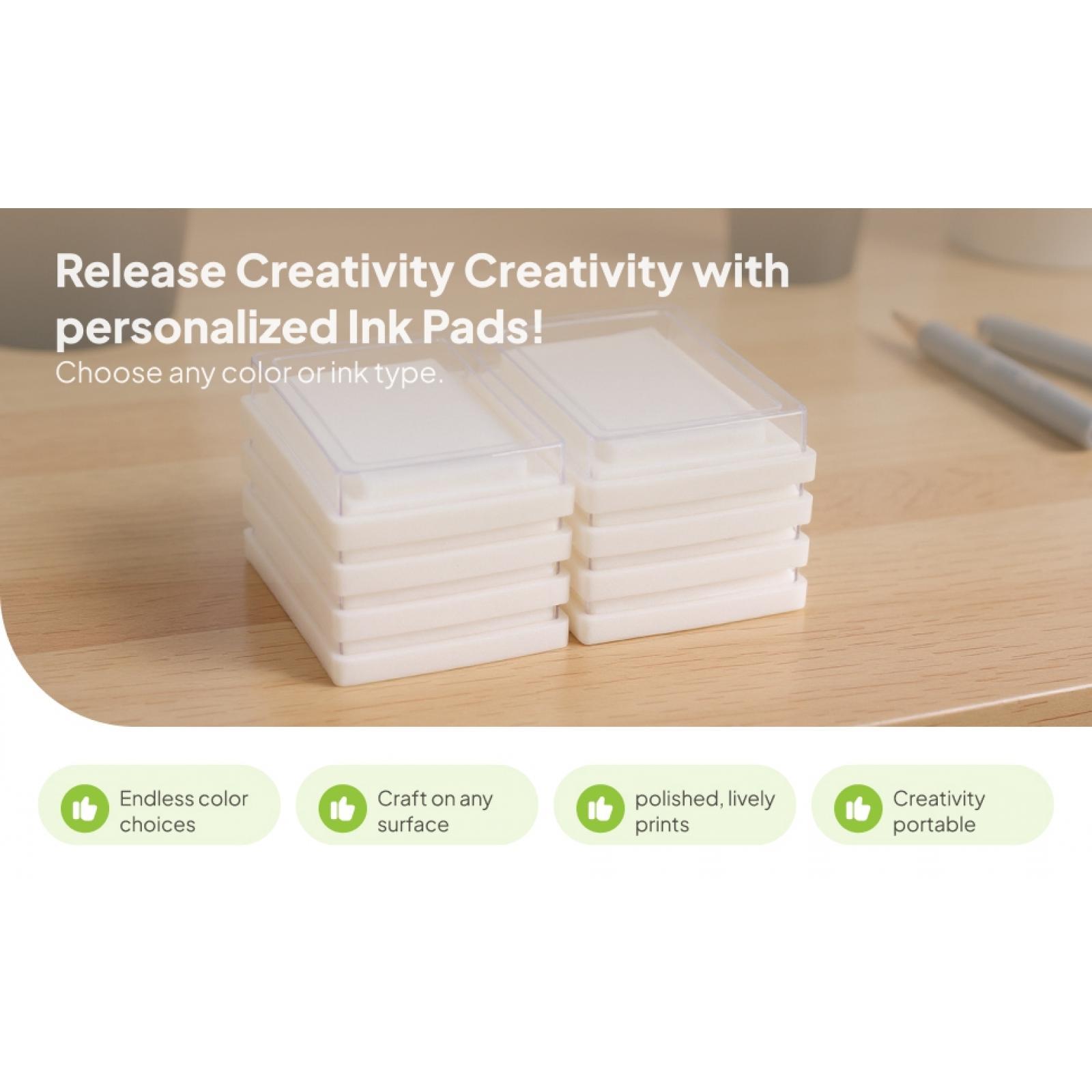 Witte inktkussen spons in bloe - Stamping Ink Pad recensie en prijs