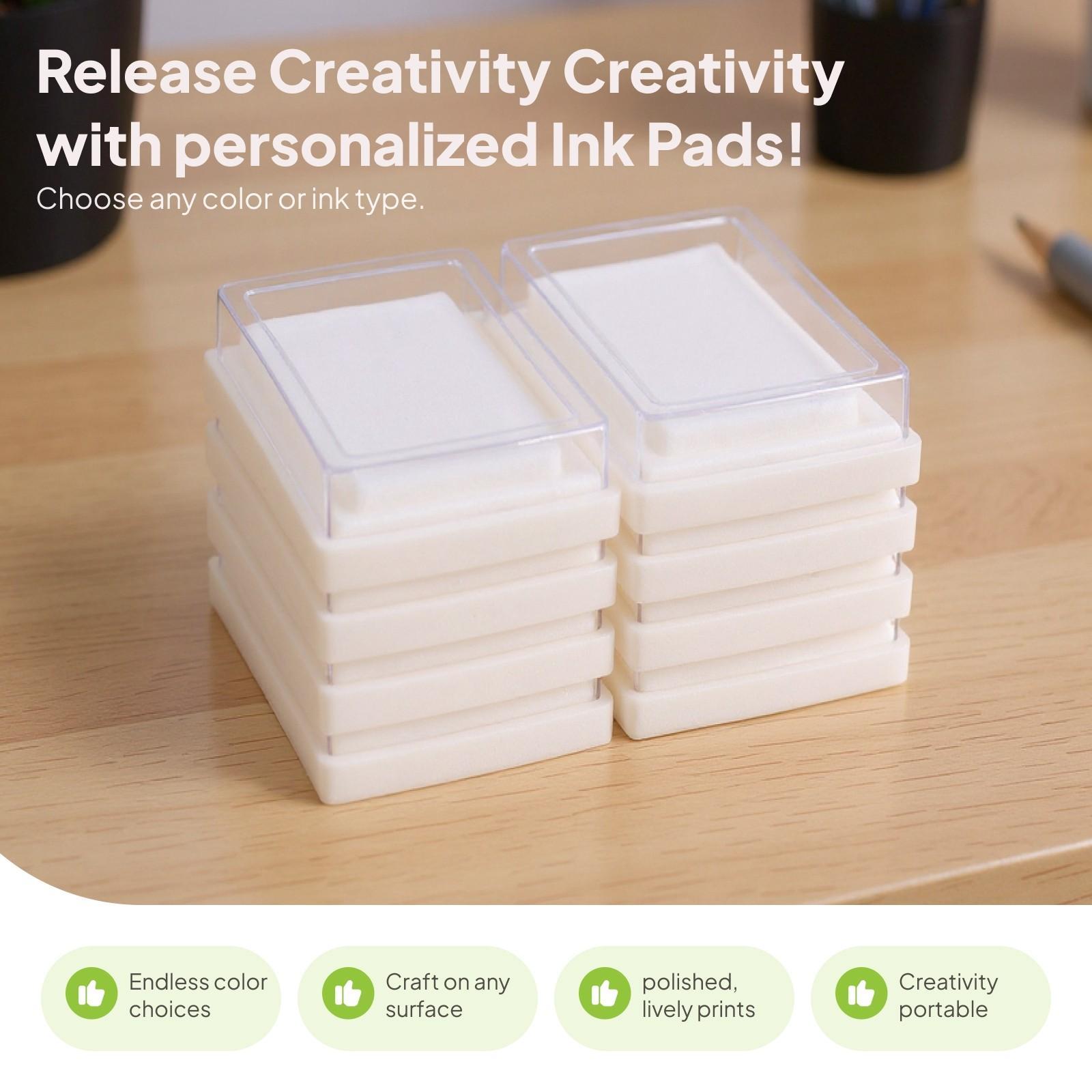 Witte inktkussen spons in bloe - Stamping Ink Pad recensie en prijs
