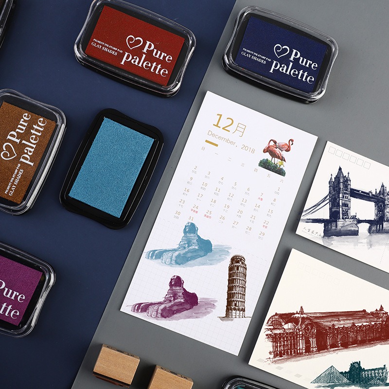 Vintage kleur stempelkussen vo - Stamping Ink Pad recensie en prijs
