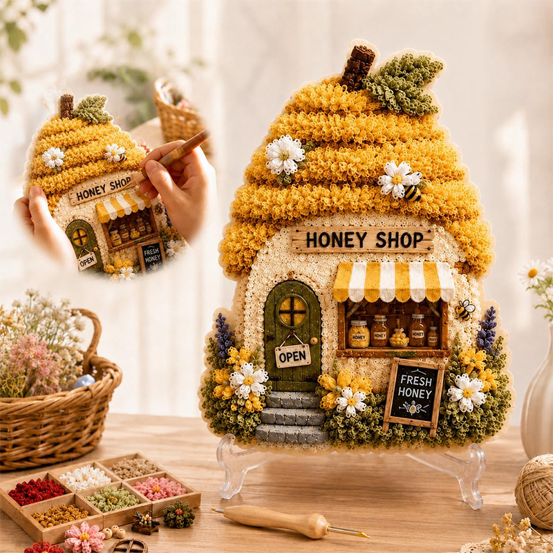 3D Mushroom House Poke Art DIY - Art Craft Usa recensie en prijs