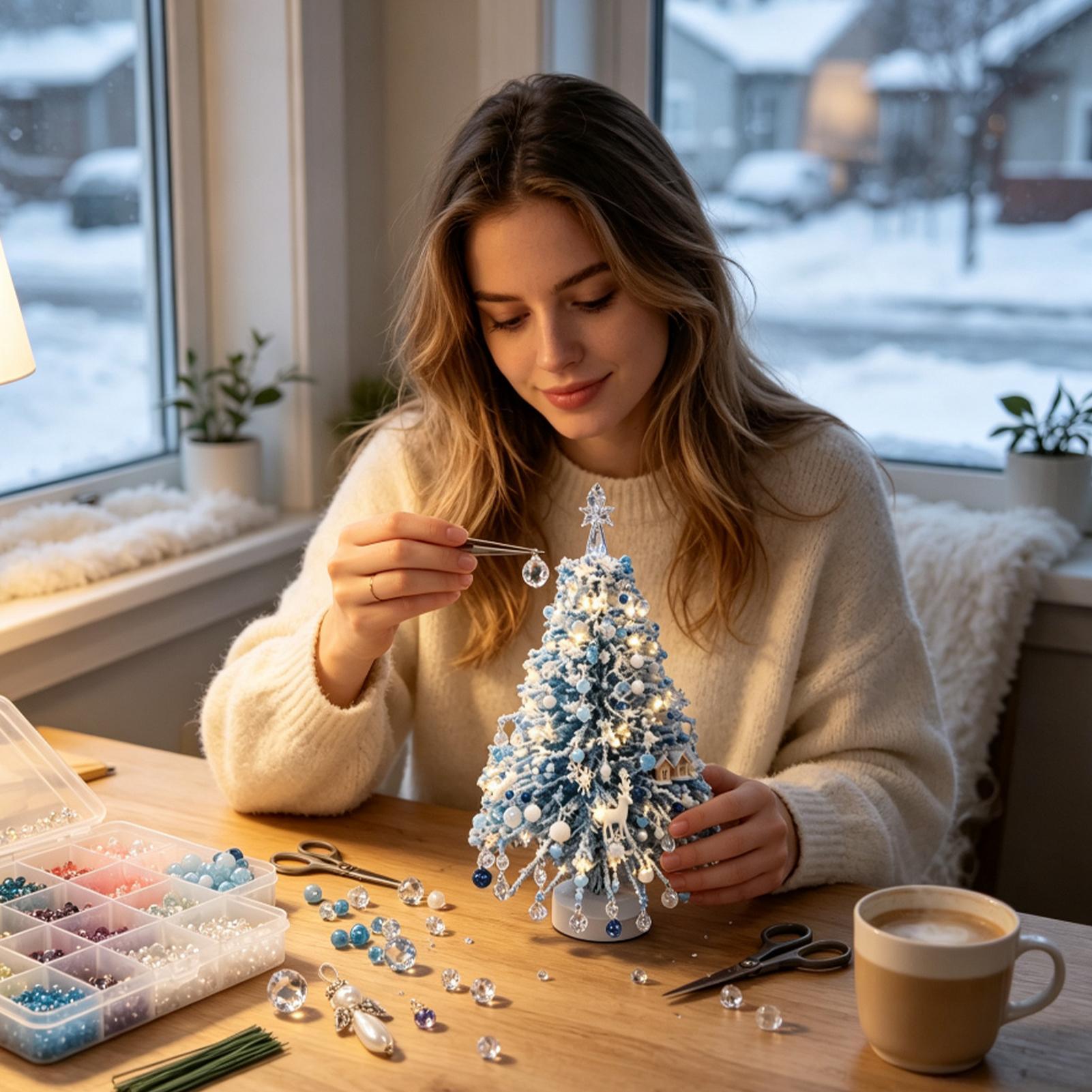 Kerstboom-kralenkunst Winterva - Art Craft Holiday recensie en prijs