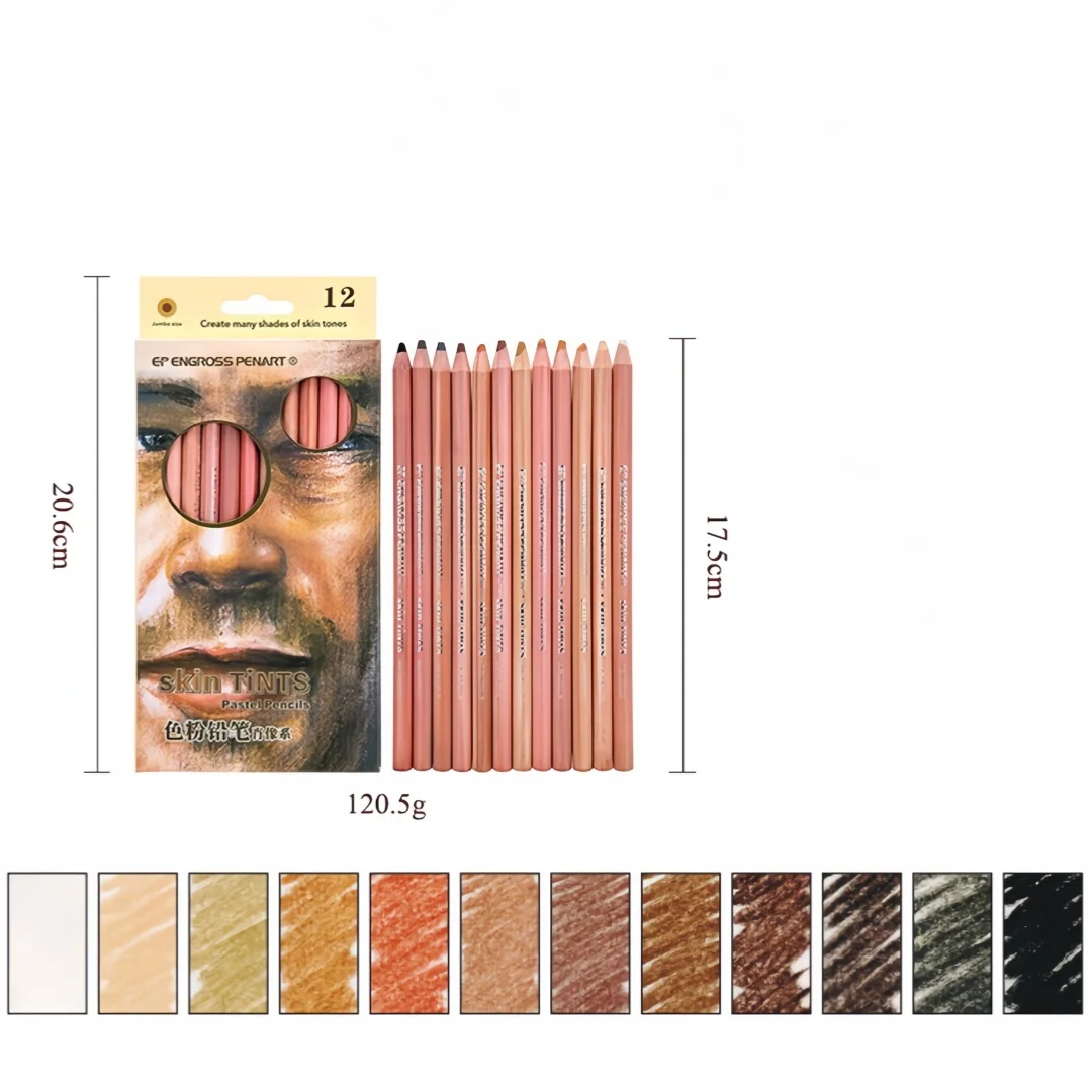 12-kleurige huidskleurige wate - Colored Pencil Professional recensie en prijs