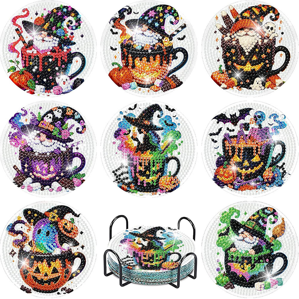 8PCS 5D Halloween Gnome Diamon - Art Craft Adult recensie en prijs