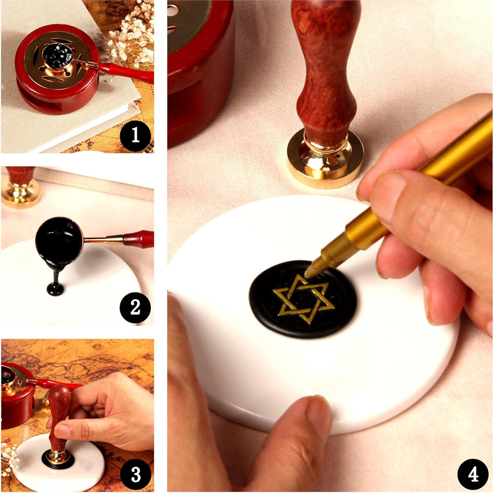 Gepersonaliseerde waszegelstem - Batik Wax Kit recensie en prijs