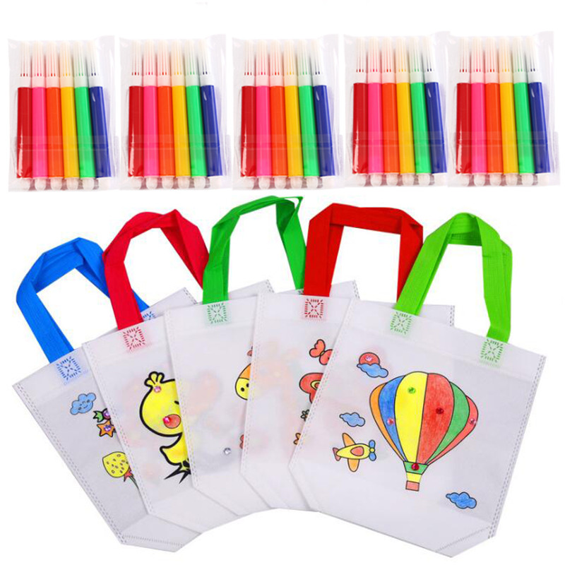 5 sets DIY graffiti tas met ma - Art Craft Notebook recensie en prijs