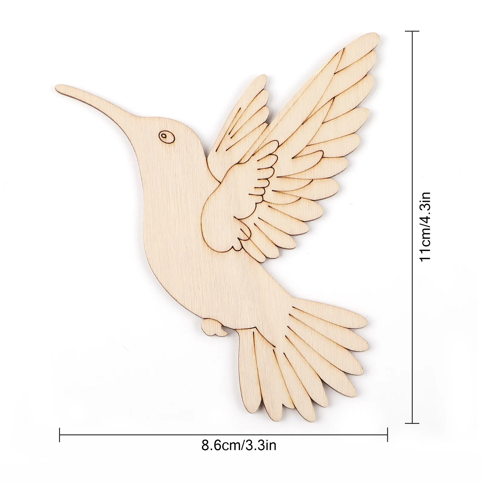 10 stuks onafgewerkte houten d - Art Craft Painting recensie en prijs
