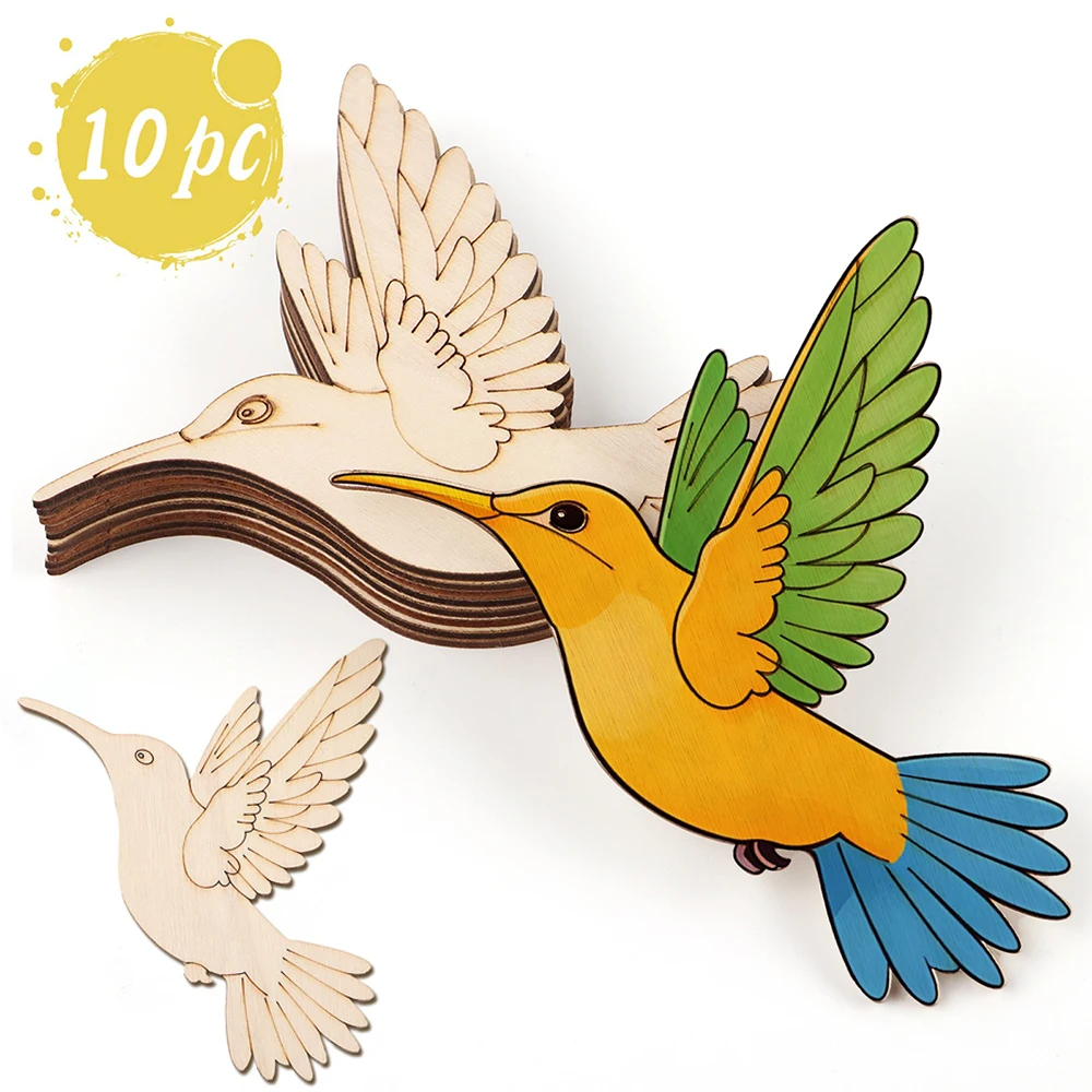 10 stuks onafgewerkte houten d - Art Craft Painting recensie en prijs