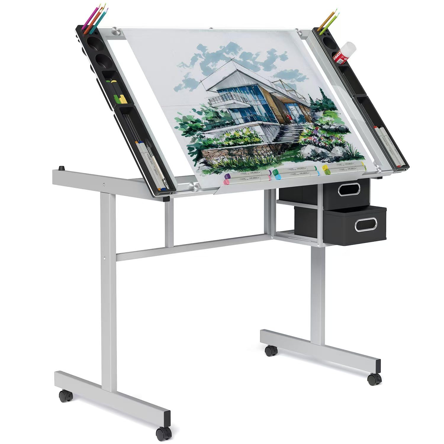 Verstelbare tekentafel met gla - Art Craft Usa recensie en prijs
